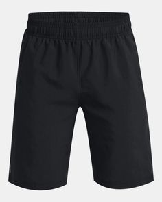 Ultra-lightweight, breathable but still extremely durable fabric|Material wicks sweat & dries really fast|Encased elastic waistband with internal drawcord|Open hand pockets Open Hands, Wicks, Fabric Material, Under Armour, Elastic, Fabric, Black