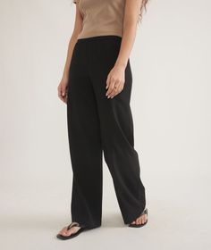 The Tencel Allison Trouser Baby Tattoos, Ruffled Sleeve Top, Last Call, Wide Leg Pants, Full Length, Elastic Waist, Sleeve Top, Trousers, Relaxed Fit