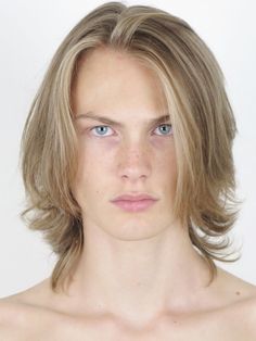 Blonde Men, Swedish Model, Portrait References, Men's Long Hairstyles, Mens Haircuts Fade, Long Straight Hair, Long Blonde Hair