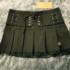 Brand New With Tag Vintage Corset Skirt With Lace Hem. Size Small. I Might Also Consider Selling The Same Skirt In Large Its In Excellent Used Condition. Inquire If Your Interested. Tripp Nyc Lip Service Goth Punk Grunge Alt Scene Alternative Emo Mall Goth Gothic 90s 2000 Killstar Dollskill Hot Topic Demonia Mall Goth Cottage Core Fairy Core Royal Bones Morbid Threads Hell Bunny Omen Raven Shrine Dark Academia Festival Rave Vintage Jeannie Nitro Punk Women Fashion, 90s Goth Aesthetic, Fairy Core Clothes, Mall Goth 90s, Scorpio Szn, Goth Cottage Core, Vintage Tripp Nyc, Goth Cottage, Green Plaid Skirt