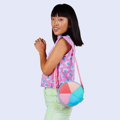 Sherbet Spiral Circle Purse – Mokuyobi Playful Everyday Crossbody Shoulder Bag, Playful Crossbody Shoulder Bag For Everyday Use, Playful Crossbody Shoulder Bag For Daily Use, Playful Shoulder Bag For Everyday Use In Spring, Playful Spring Shoulder Bag For Daily Use, Playful Shoulder Bag For Daily Use In Spring, Circle Purse, Purse Style, Purse Styles