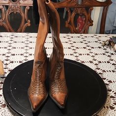 Size 9 Designer Brown Boots For Spring, Dollhouse Shoes, Shoes Heels Boots, Shoes Women Heels, Heeled Boots, Shoes Heels, Doll House, Women Shoes, Boots