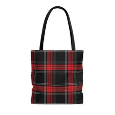 This beautiful red plaid Christmas tote bag is available is just the thing for some stylish holiday shopping. Available in three sizes,  you are sure to find the perfect Christmas bag for any event. Made from reliable materials, this preppy totebag will be your go to for seasons to come. .: 100% Polyester .: Boxed corners .: Black inner stitching, transparent thread on hems. .: Black cotton handles .: With black non-woven laminate inside Rectangular Plaid Bags For School, Plaid Rectangular Shoulder Bag For School, Plaid Tote Bag For Daily Use, Blue Color Pallet, Plaid Rectangular Shopping Bag, Large Capacity Plaid Tote Shoulder Bag, Plaid Tote Bag, Plaid Tote, Preppy Plaid