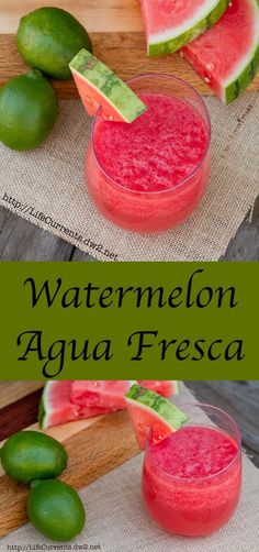 watermelon agua fresca is an easy and delicious drink for the whole family