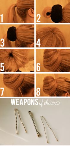 Sock bun- how to make the sock and the bun :) How To Bun, Sock Bun, Hair Tutorials Easy, Bohol, Hair Envy