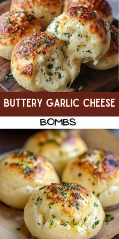 Buttery Garlic Cheese Bombs Cheesy Bites, Pastry Brush, Biscuit Dough, Garlic Cheese, Small Bowl, Kitchen Equipment, Parchment Paper, Baking Sheet, Cheddar