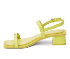 Textured Vegan Synthetic Faux Leather upper, Slingback strap with adjustable buckle closure, Ankle strap with adjustable buckle closure, Toe vamp strap with adjustable buckle closure,1.75\ wrapped inset block heel, Open square toe, Lightly padded footbed, Man made outsole | Women's Coconuts by Matisse Maya Dress Sandals in Lime Lizard Size 7 Trendy Sandals With Adjustable Ankle Straps, Trendy Ankle Strap Sandals With Adjustable Straps, Spring Strappy Sandals With Adjustable Strap, Spring Sandals With Buckle Closure, Spring Sandals With Adjustable Buckle Closure, Spring Sandals With Buckle Closure And Adjustable Fit, Spring Adjustable Buckle Closure Sandals, Chic Adjustable Strappy Slingback Sandals, Trendy Double Strap Slingback Sandals For Spring