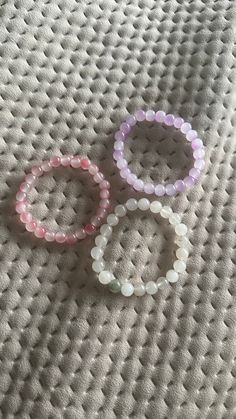 bead bracelet in pink, lavender, and white.  Made from smooth round beads, they have a soft, calming look and are easy to wear. Pink Lavender, Bead Bracelets, Bead Bracelet, Round Beads, Porter, Jewelry Bracelets, Lavender, Roses, Accessory Gift