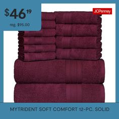 a pile of towels with the price $ 46 99