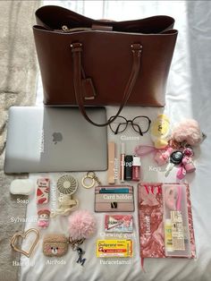 FOLLOW FOR MORE ❤️‍🔥✨️✌🏻 College Pencil Case Essentials, What’s In My Bag University, University Bag Ideas, Whats In My Bag Uni Student, Burberry Goddess, Purse Necessities, Perfume Burberry, Maracuja Juicy Lip Plump, Pencil Case For School