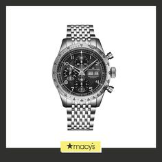 in stock Classic Diamond Watch With Tachymeter, Timeless Silver Diamond Watch With Tachymeter, Silver Diamond Watch With Tachymeter, Timeless Silver Watch With Tachymeter, Round Watch, Watch Review, Silver Watch, Link Bracelets, Chronograph