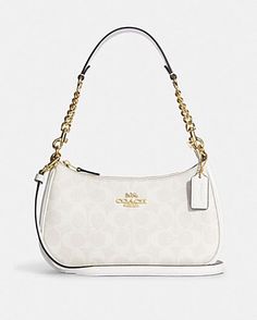 COACH® | Teri Shoulder Bag In Signature Canvas With Heart And Star Print Coach Teri Shoulder Bag