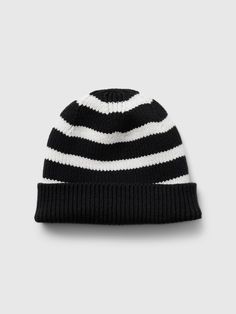 Soft cotton-blend beanie.  Allover stripes.  Made with 60% organically grown cotton, which is grown without the use of synthetic pesticides and fertilizers.  This hat is made with 40% recycled polyester.  Compared to virgin materials, using recycled materials helps to reduce resource use and waste.  This product was made in a factory that invests in gender equality and women’s empowerment.  Through RISE Reimagining Industry to Support Equality) and Gap Inc. ’s program P. A. C. E.  Personal Advan Toddler Beanie, Striped Beanies, Gender Equality, Support People, Boys Accessories, Gap Kids, Pesticides, Baby Gap, Knit Beanie