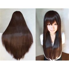 New Product ??Change Your Hair To Create Your Own Unique Womanhood Style C Now No Worry About Your Hair Shedding Or Your Thin Hair Any Longer ! Anogol Cosplay Wig Brown Long For Women Natural Medium Size(22.5") Is To Help Your Hair Style Look Natural ,Cosplay Brown Wig Unique,Special And Gorgeous. ?? Brown Cosply Wig Very Natural Feelingcmade Of 100% Superior Quality Heat Resistant Fiber. Anogol Full, Fluffy, Synthetic Brown Cosplay Wigs Durable Tangle-Free. Long Wigs Is Very Light ,But Not Heav Brown Cosplay, Long Straight Wig, Wig Costume, Anime Wigs, Green Wig, Halloween Wigs, Mega Hair, Quality Wigs, High Quality Wigs