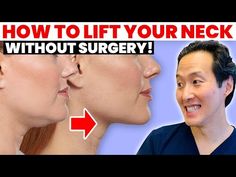 Five Easy Ways to Lift Your Neck WITHOUT Surgery! - Dr. Anthony Youn - YouTube Chin Exercises, Retinol Moisturizer, Neck Surgery, Turkey Neck, Neck Exercises, Natural Face Skin Care, Skin Care Devices, Neck Lift, Under The Knife