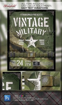 Vintage Military Armed Forces Flyer Template Soldier Graphic, Ww2 Posters, Military Poster, Army Poster, Military Looks, Organizing Labels, Military Design, Drone Photos, Logo Restaurant