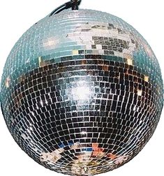 a disco ball hanging from the ceiling