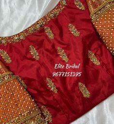 Zardosi Work Back Full Butta Work Engagement Blouse by Elite Bridal ❤️ Work Engagement, Model Blouse, Maggam Work Designs, Zardosi Work, Aari Blouse