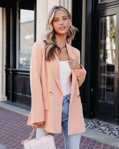 Details: Notched lapel Long sleeves Patched pockets Front double breast Free Shipping SIZE(IN) BUST SHOULDER SLEEVE LENGTH S 100cm/39'' 63cm/24.8'' 46cm/18'' 71cm/28'' M 104cm/41'' 64cm/25.2'' 47cm/18.5'' 72cm/28.4'' L 112cm/44'' 65cm/25.6'' 48cm/18.9'' 73cm/28.8'' XL 118cm/46.4'' 65cm/25.6'' 48cm/18.9'' 74cm/29.2'' Classic Spring Blazer With Buttoned Pockets, Tailored Long Sleeve Blazer With Buttoned Pockets, Office Blazer With Notch Lapel And Buttoned Pockets, Spring Business Blazer With Pockets, Spring Long Sleeve Blazer With Buttoned Pockets, Spring Button-up Blazer With Pockets, Long Sleeve Blazer With Buttoned Pockets For Spring, Spring Single Breasted Notched Blazer Dress, Spring Notched Single-breasted Blazer Dress