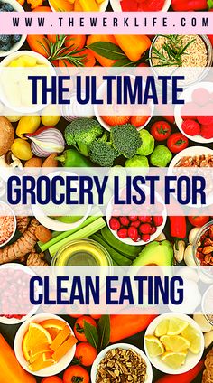 the ultimate grocery list for clean eating