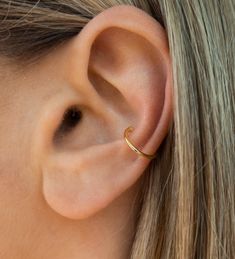 Dainty Gold Ear Cuff Vermeil Size: approx. 0.50 inch No piercing needed Cuff Piercing Ear, Yellow Gold Open Ring Ear Cuff, Adjustable Internally Threaded Huggie Ear Cuff, Hypoallergenic 14k Gold Ear Cuff, Adjustable Pierced Yellow Gold Ear Cuff, Cuff Piercings, Cuff Piercing, Gold Ear Cuff, Chain Anklet