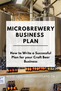 the microbrewery business plan is on display