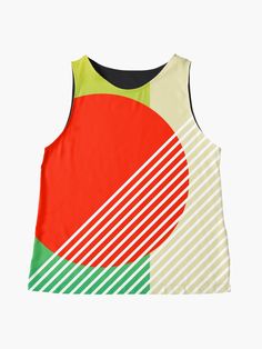 "Sunset II, Abstract Digital Art" Sleeveless Top by marimeldesign | Redbubble