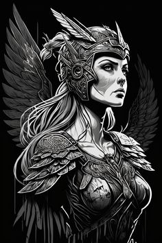 Valkyrie Art, Ragnar Lothbrok Vikings, Witch Tattoo, Norse Symbols