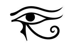 the eye of horus, an ancient egyptian god and symbol for protection against evil spirits