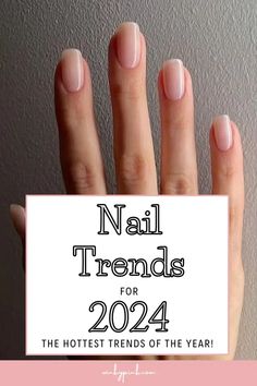 The Hottest Nail Trends for 2024 - Winky Pink Spring Nails 2024 Trends Simple, Neutral Nails Spring 2024, Elegant Dipped Nails, Nails Trending Now 2024 Spring, Short Nail 2024 Trends, Nails Inspiration 2024 Trends, Clear Wedding Nails, Spring 2024 Nails Ideas, Wedding Nail Trends 2024