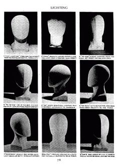 an image of different shapes and sizes of sculptures in the style of human head, with text