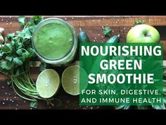 This Nourishing Green Smoothie recipe is jam-packed full of nutrients that are good for your overall health. In this article, we dissect it a little bit more and focus on the skin, digestive, and immune support the recipe ingredients provide. It is amazing the impact food can have on our health, whether good or bad. Green Smoothie For Skin, Green Smoothie Benefits, Nutritarian Diet, Smoothie Benefits, Whole30 Dinner Recipes, Health Improvement, Party Punch Recipes, Green Smoothie Recipe, Clean And Delicious