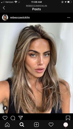 Blended Blonde On Brown Hair, Full Blonding On Dark Hair, Hair Color Fine Hair, Blonde Foliage On Dark Hair, Natural Blonde Baylage, Root Stretch Blonde, Ash Blonde Hair Balayage Brunettes, Blonde Highlights Green Eyes, Brunette Roots Blonde Hair