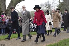 Kate and her children accompany Charles and Camilla to church