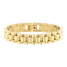 Bennett Bracelet 14kt Gold, Gold Plate, Plating, Stainless Steel, Bracelet, Gold