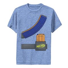 Update your little one's casual wardrobe with this Boys 8-20 Nerf Faux Tactical Costume Graphic Tee. Update your little one's casual wardrobe with this Boys 8-20 Nerf Faux Tactical Costume Graphic Tee. Crewneck Short sleevesFABRIC & CARE Cotton, polyester Machine wash Imported Size: Medium. Color: Med Blue. Gender: male. Age Group: kids. Material: Cotton Blend. Boy Tees, Blue Gender, Casual Wardrobe, Boy's Clothing, Fabric Care, Graphic Tee, Age Group, Dj, Graphic Tees