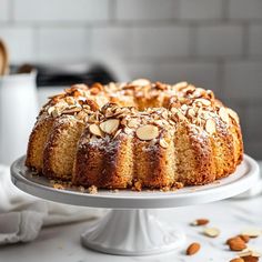 Amaretto Almond Pound Cake - FunCraftyKitchen