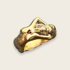 LADIES RING WITH RED STONE IN GOLD – Untold-truth-ecom Gold Snake Jewelry, Ring With Red Stone, Magic Rings, Fantasy Earrings, Jewelry Girl, Engagement Earrings, Life Is Precious, Give Birth, Vintage Jewelry Necklace