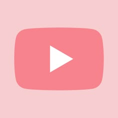 a pink play button with an arrow on it