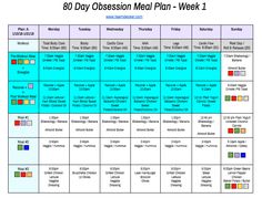 the 30 day meal plan is shown in blue