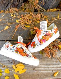 AVAILABLE Michael Kors Thanksgiving / Halloween/ Pumpkin Custom Painted Leather Sneakers AVAILABLE Size 9 - Etsy Hand Painted Leather Sneakers With White Sole, Hand Painted Lace-up Leather Custom Sneakers, Hand Painted High-top Leather Sneakers, Hand Painted Lace-up Sneakers With White Sole, Orange Low-top Sneakers For Fall, Fall Orange Low-top Sneakers, Orange Lace-up Sneakers For Fall, Tie Sneakers, Painting Leather