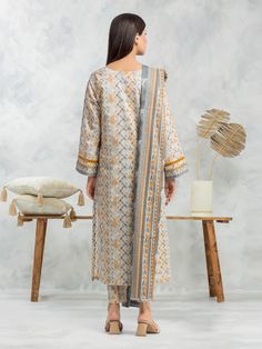 Brand: edenrobe Product: EWU24A1-28515-3PCollection: Allure Lawn Unstitched - Spring Summer CollectionFabric: Lawn DESIGN DETAILS: 3M Printed Lawn Shirt 2.5M Printed Lawn Dupatta 1.8M Dyed Trouser DISCLAIMER:* Lining, Laces, and Tassels are not included in unstitched variants.* Embellishment items in stitched outfits are subject to market availability.* The actual colors of the outfit may vary from the colors being displayed on your device. CARE INSTRUCTIONS: Extra Fabric Has Been Used For Shoot Original Color May Vary Slightly From The Picture Dry Clean Recommended Iron The Clothes At Moderate Temperature Do Not Use Bleach, Or Stain Removing Chemicals Damp Fabric Should Not Be Exposed To Sunlight edenrobe Allure Lawn Spring Summer Collection Authenticity Guaranteed – 100% Original Brand 3 Elegant Fitted Suits With Printed Motifs, Elegant Suits With Printed Motifs For Eid, Formal Lawn Suit With Printed Motifs For Eid, Elegant Formal Suit With Printed Motifs, Formal Silk Unstitched Suit With Printed Motifs, Elegant Cotton Suit For Eid, Formal Cotton Dupatta, Traditional Wedding Suits With Printed Motifs, Elegant Cambric Sets With Printed Motifs