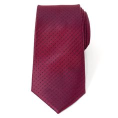 Designed with a perfect balance of simplicity and quality, this burgundy tie features a traditional black pin dot pattern. A fashion forward design for classic and modern gentleman alike. Our tie will maintain its shape and hold a perfect knot thanks to the durable yet soft 100% Silk. A versatile tie that can be added to any outfit and worn for both casual and formal occasions. Burgundy Semi-formal Suit And Tie Accessories, Burgundy Standard Tie For Black Tie Events, Burgundy Standard Tie For Business, Classic Burgundy Ties For Business, Burgundy Business Tie, Classic Burgundy Suit And Tie Accessories For Business, Formal Burgundy Tie, Formal Burgundy Standard Tie, Red Ties For Black-tie Events