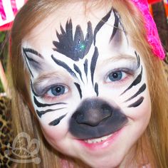 Horse Face Paint, Face Paint Tutorial, Fair Face, Face Painting Tutorials, Paint Tutorial, Animal Print Party