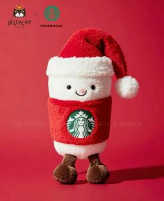 #starbucks #jellycat #jellycats #starbucksdrink #drinks #latte #plush #plushie #drink #frappe #frappuccino #milkshake #coffee #jellycatlovers #jellycatlover #aesthetic #plushtoy #plushtoys #conceptart #santa #christmas #christmasornaments #red #redaesthetic #christmasdecorating #christmasdecorations #christmasdecorideas Jelly Cat Christmas, Christmas Feeling, Girly Gifts, Cute Stuffed Animals, Birthday Wishlist