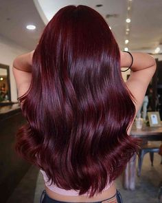 Wine Red Hair Color, Pelo Color Vino, Cherry Hair Colors, Red Hair Color Ideas