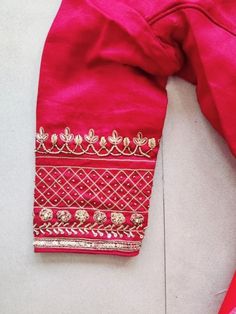 Handmade Embroidery Maggam Work blouse with Heavy Design Back and sleevs Customizable with any color Pink saree blouse Sead bead work choli Hand Wark Blause Design, Khatwork In Blouse, Machi Work Blouse Design Simple, Khatali Work Blouse Designs New, Khatali Work In Blouse, Long Sleeve Chanderi Choli With Dori Work, Semi-stitched Long Sleeve Dola Silk Choli, Anarkali Tops With Dori Work For Eid, Long Sleeve Dola Silk Choli For Festivals