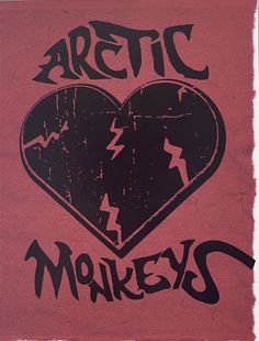 Arctic Monkeys Red Poster, Posters Arctic Monkeys, Arctic Monkeys Design, Red And Pink Poster, Arctic Monkeys Poster, Grunge Posters, Aesthetic Posters, Art Design Ideas, Music Poster Design