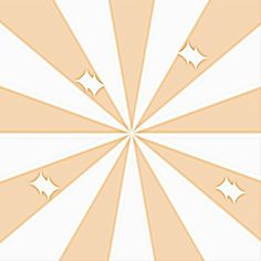 an orange and white sunburst with stars in the center on a beige background