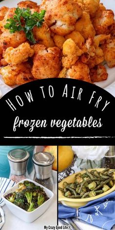 how to air fry frozen vegetables in the kitchen and on the table with other foods